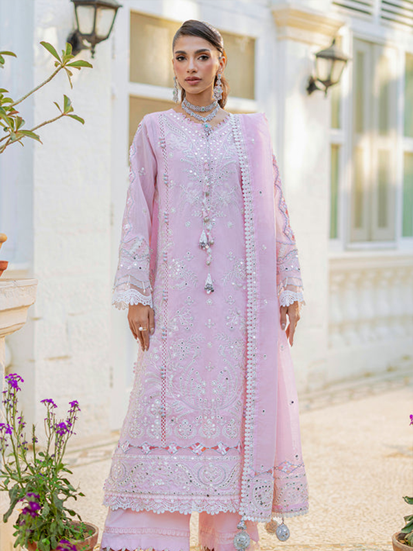 3Piece Unstitched Embroidered Slub Paper Cotton