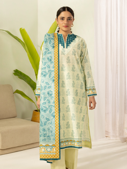 Zellbury Shirt Shalwar Dupatta 3-Piece Unstitched