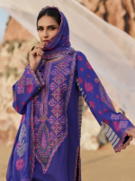 Charizma Sunshine Purple Lawn 3PC Embroidered Unstitched Suit - Image 2