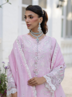 3Piece Unstitched Embroidered Slab Paper Cotton Suit - Image 3