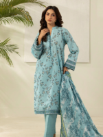 Zellbury Aqua 3 Piece Unstitched Printed Lawn Suit - Image 2