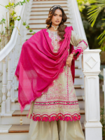 Zellbury Embroidered Lurex Jacquard 3PC Unstitched Suit - Image 3
