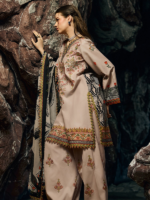 Charizma Sunshine Skin Lawn 3PCS Embroidered Unstitched Suit - Image 4