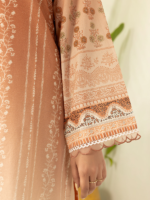 Zellbury Rust 3 Piece Unstitched Printed Lawn Suit - Image 6