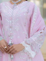 3Piece Unstitched Embroidered Slab Paper Cotton Suit - Image 5