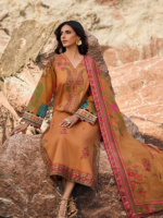 Charizma Sunshine MUSTARD 3PCS Embroidered Unstitched Lawn Suit - Image 5