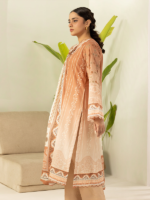 Zellbury Rust 3 Piece Unstitched Printed Lawn Suit - Image 4