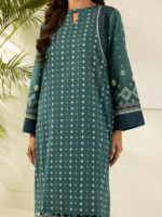 Zellbury Teal Green 3 Piece Unstitched Printed Lawn Suit - Image 5