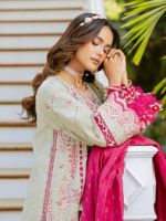 Zellbury Embroidered Lurex Jacquard 3PC Unstitched Suit - Image 5