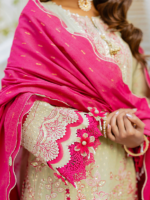 Zellbury Embroidered Lurex Jacquard 3PC Unstitched Suit - Image 7