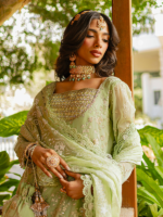 Zellbury Bamber Chiffon 3PC Embroidered Suit with Mukesh Dupatta - Image 7