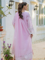 3Piece Unstitched Embroidered Slab Paper Cotton Suit - Image 8