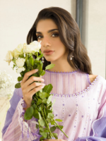 Zellbury Chikankari Lilac 3-Piece Unstitched Embroidered Cotton Suit - Image 2
