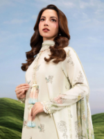M/Basics by Maria.B 3-Piece Embroidered Unstitched Lawn Suit  D#02-A - Image 4