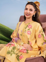M/Basics by Maria.B 3-Piece Embroidered Unstitched Lawn Suit D#04-B - Image 2