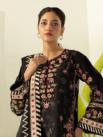 Zellbury 3-Piece Black Unstitched Digital Printed Lawn Suit