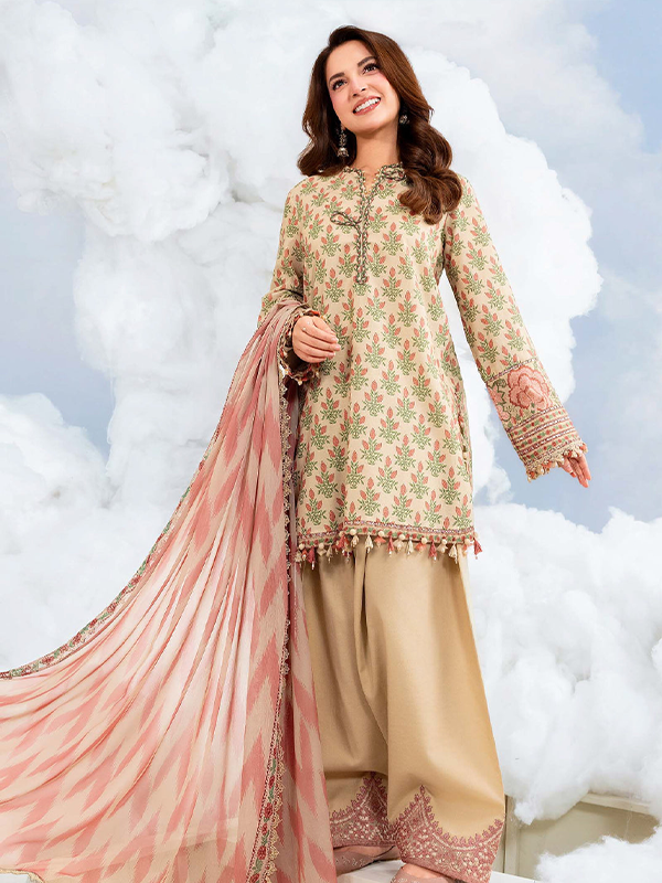 01 M/Basics 3-Piece Unstitched Summer Collection MB-CUSV14-12-A