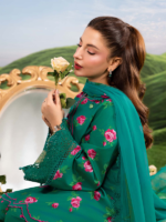 M/Basics by Maria.B 3-Piece Embroidered Unstitched Lawn Suit  D#09-A - Image 2