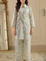 Saya Unstitched Premium Printed Lawn Co-Ord Set Ivory