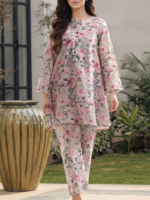 Saya Unstitched Premium Printed Lawn Co-Ord Set Ivory