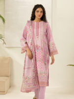 Zellbury 3-Piece Pink Digital Printed Unstitched Lawn Suit - Image 2