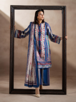 GJ FABRICS RUSHMA Unstitched 3-Piece Printed Unstitched Lawn Suit - Image 2