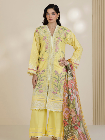 ZELLBURY SIGNATURE 3-PCS Unstitched Lawn Lemon