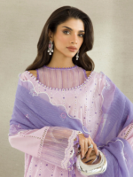 Zellbury Chikankari Lilac 3-Piece Unstitched Embroidered Cotton Suit - Image 3