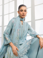 M/Basics by Maria.B 3-Piece Embroidered Unstitched Lawn Suit  D#02-B - Image 2