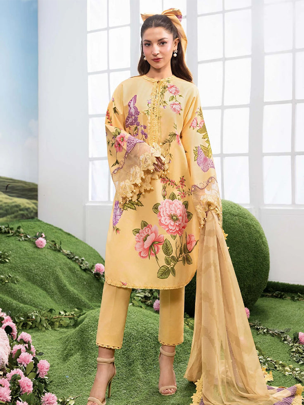 02 M/Basics 3-Piece Unstitched Summer Collection MB-CUSV14-04-B