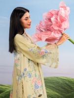 M/Basics by Maria.B 3-Piece Embroidered Unstitched Lawn Suit  D#11-A - Image 2
