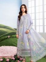 M/Basics by Maria.B 3-Piece Embroidered Unstitched Lawn Suit  D#11-B - Image 2