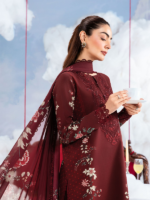 M/Basics by Maria.B 3-Piece Embroidered Unstitched Lawn Suit  D#07-A - Image 2