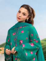 M/Basics by Maria.B 3-Piece Embroidered Unstitched Lawn Suit  D#09-A - Image 3