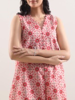 Saya 2-Piece Unstitched Premium Printed Lawn Suit Peach - Image 2