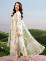 M/Basics by Maria.B 3-Piece Embroidered Unstitched Lawn Suit  D#02-A - Image 3