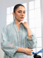 M/Basics by Maria.B 3-Piece Embroidered Unstitched Lawn Suit  D#02-B - Image 3