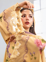 M/Basics by Maria.B 3-Piece Embroidered Unstitched Lawn Suit D#04-B - Image 3