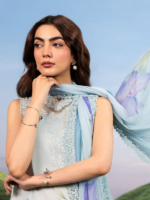 M/Basics by Maria.B 3-Piece Embroidered Unstitched Lawn Suit  D#10-A - Image 3