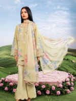 M/Basics by Maria.B 3-Piece Embroidered Unstitched Lawn Suit  D#11-A - Image 3