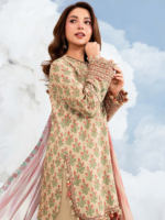 M/Basics by Maria.B 3-Piece Embroidered Unstitched Lawn Suit  D#12-A - Image 3