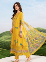 M/Basics by Maria.B 3-Piece Embroidered Unstitched Lawn Suit  D#03-A - Image 3