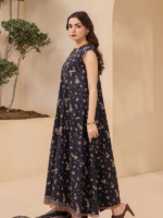 Zellbury 3-Piece Printed Lawn Black Unstitched Digital Suit - Image 3