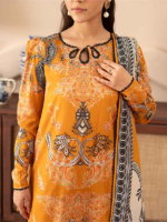 RIVAH by BINAAAS 3Pcs Unstitched Digital Printed Lawn Suit - Image 4
