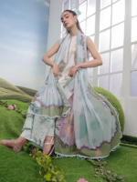 M/Basics by Maria.B 3-Piece Embroidered Unstitched Lawn Suit  D#05-A - Image 4