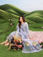 M/Basics by Maria.B 3-Piece Embroidered Unstitched Lawn Suit  D#11-B - Image 4