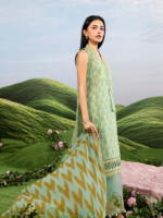 M/Basics by Maria.B 3-Piece Embroidered Unstitched Lawn Suit  D#12-B - Image 4
