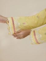 Zellbury Signature Lemon 3-Piece Unstitched Embroidered Lawn Suit - Image 5