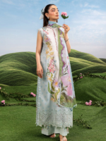 M/Basics by Maria.B 3-Piece Embroidered Unstitched Lawn Suit  D#05-A - Image 5