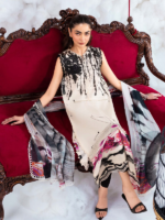M/Basics by Maria.B 3-Piece Embroidered Unstitched Lawn Suit  D#06-B - Image 5